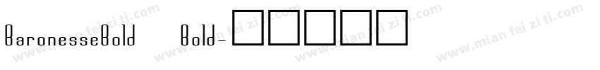 BaronesseBold Bold字体转换